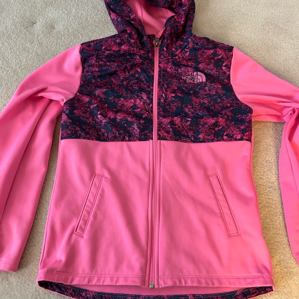 The North Face Kids Pink and Black Jacket